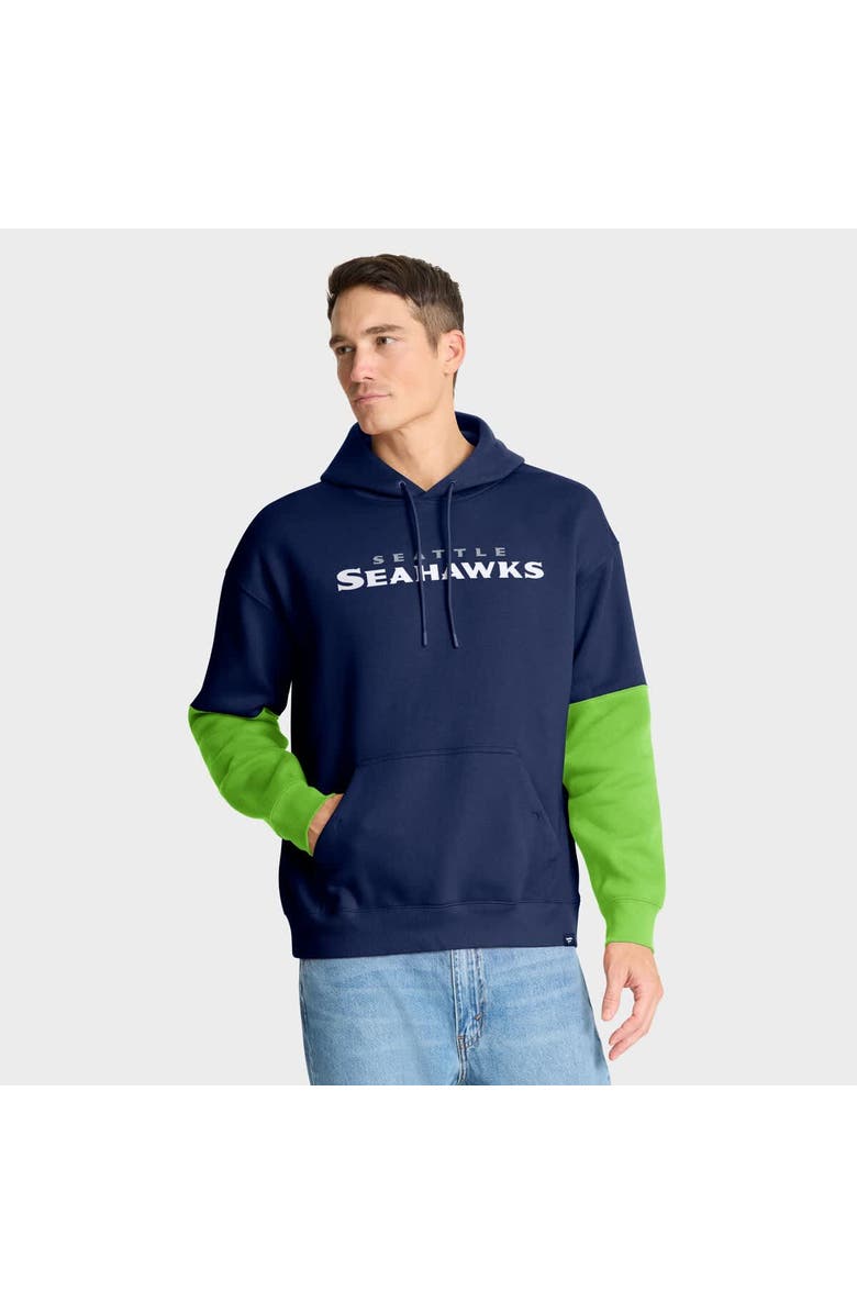 FANATICS Men's Fanatics College Navy Seattle Seahawks Helmet Pullover Hoodie, Alternate, color, College Navy