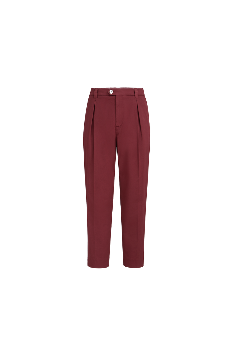 Trousers with tee holder, Alternate, color, Cherry