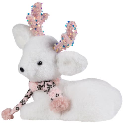 Northlight Sequined Baby Reindeer Calf Christmas Figurine In White