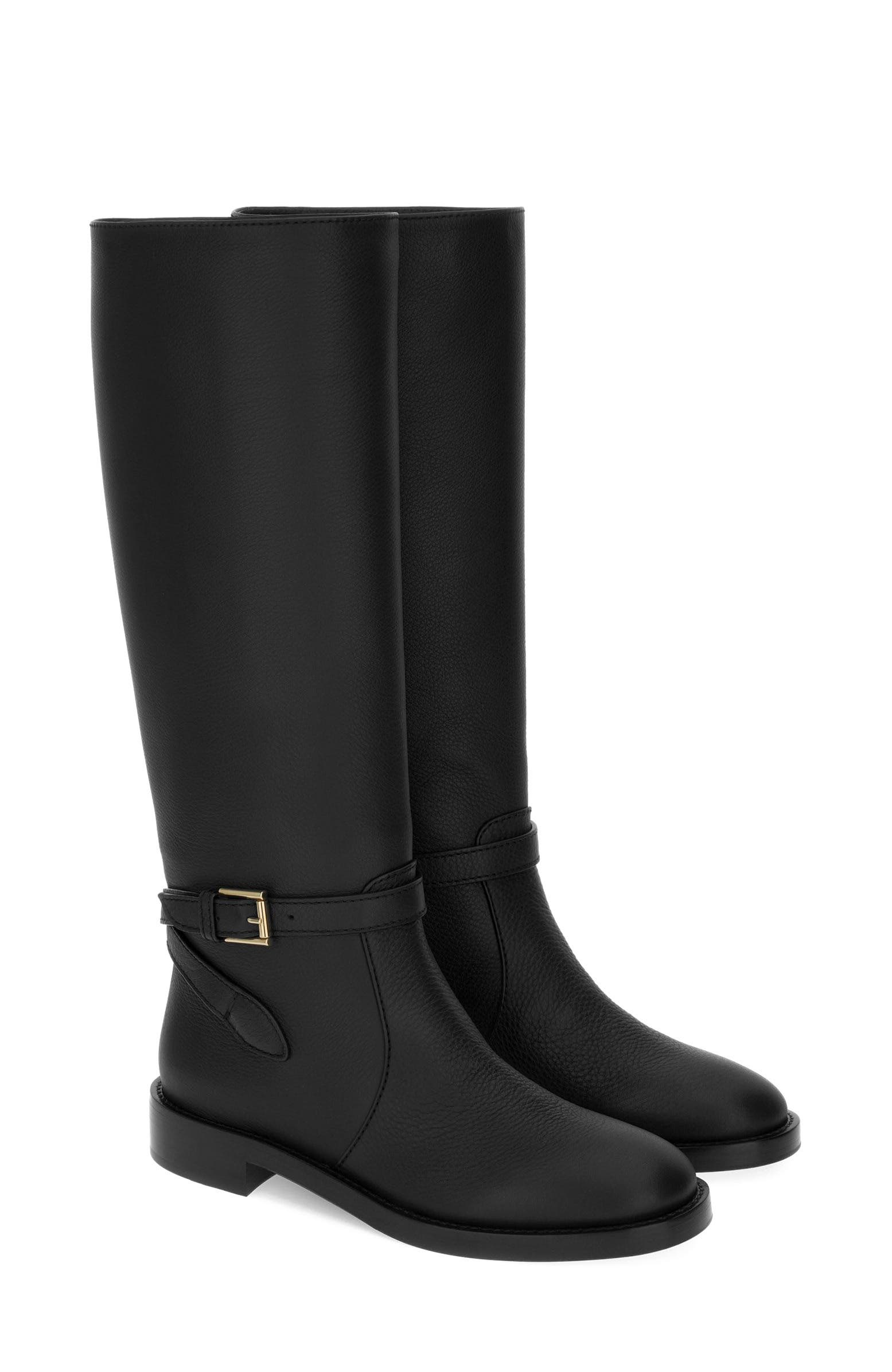 Gianvito Rossi Varenne Boot, Alternate, color, Black Calf Leather
