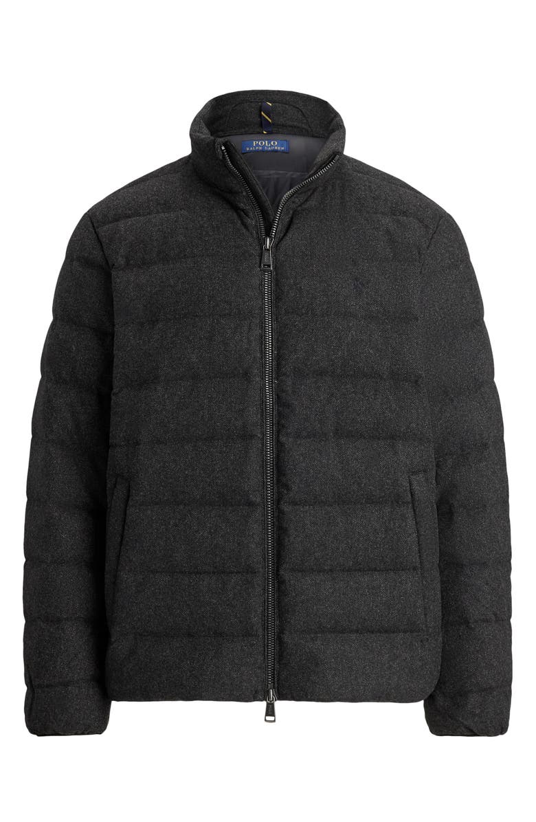 Polo Ralph Lauren The Colden Herringbone Down Jacket, Alternate, color, Barclay Heather