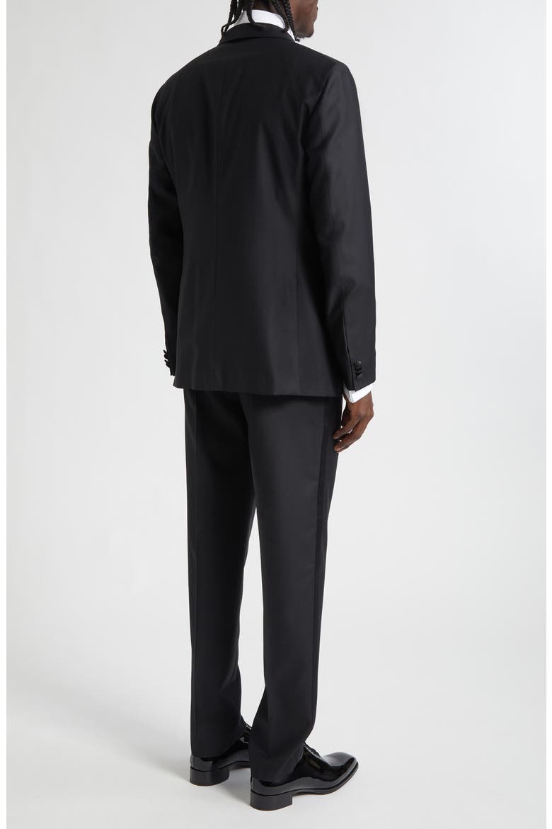 Stretch Wool Tuxedo, Alternate, color, BLACK