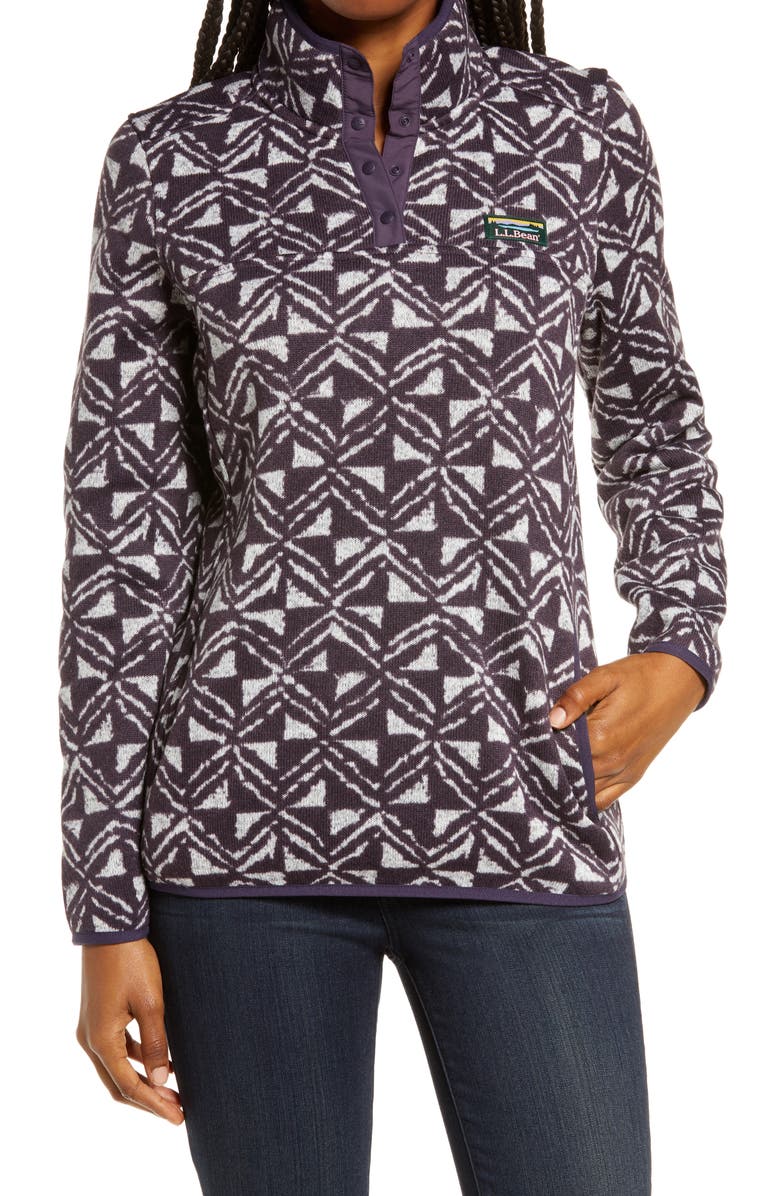 L.L.Bean Pattern Sweater Fleece, Main, color, 