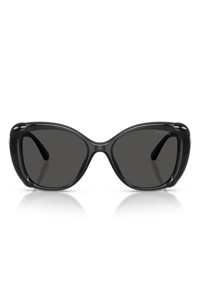 Swarovski 53mm Butterfly Sunglasses, Main, color,