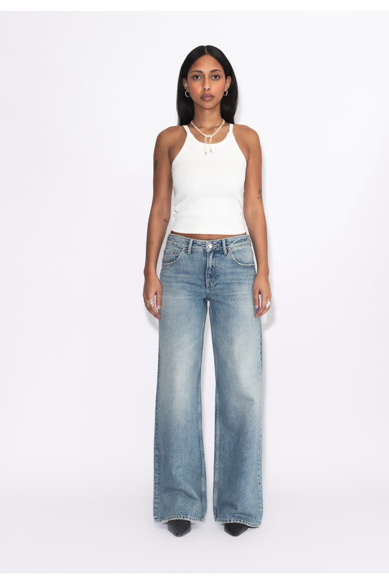 Rhue Low Wide Jeans, Alternate, color, Drift Sky Used