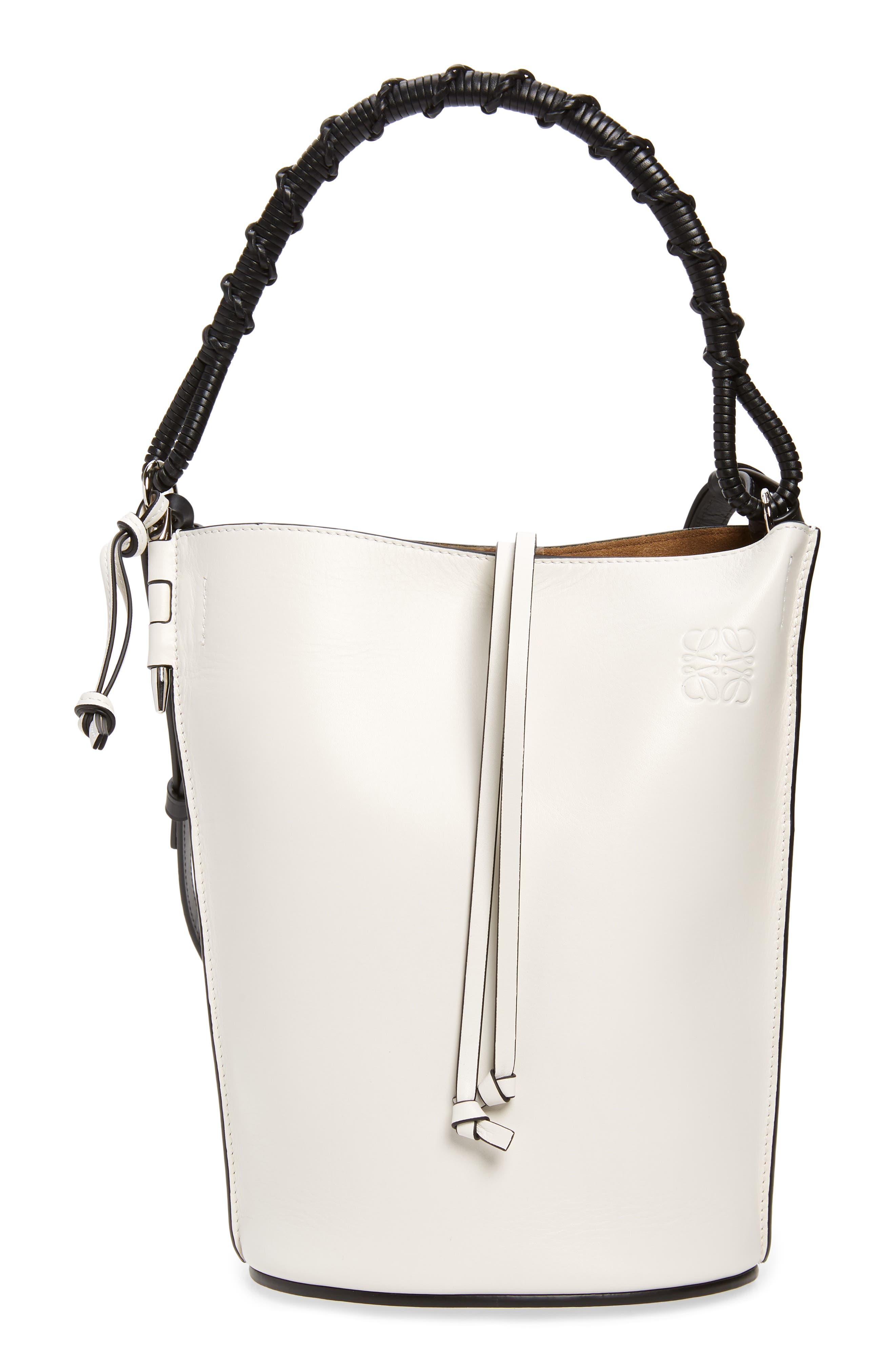Loewe Gate Leather Bucket Bag, Main, color, 