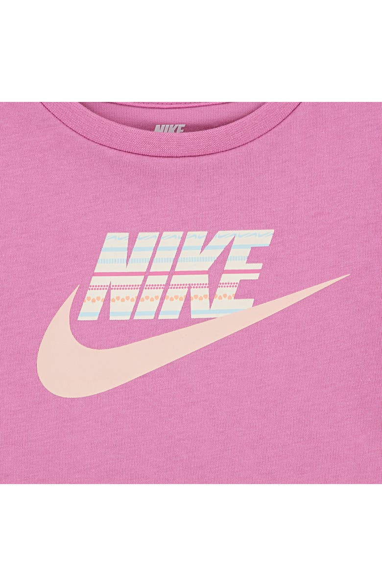 Nike Kids' Jersey T-Shirt & French Terry Shorts Set, Alternate, color, Washed Coral