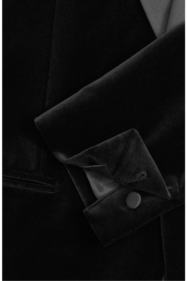 Diamond Black Velvet Dinner Jacket, Alternate, color, BLACK