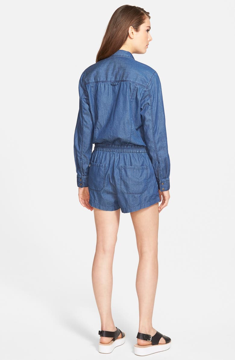 BLANKNYC 'Living Girl' Denim Romper, Alternate, color, 