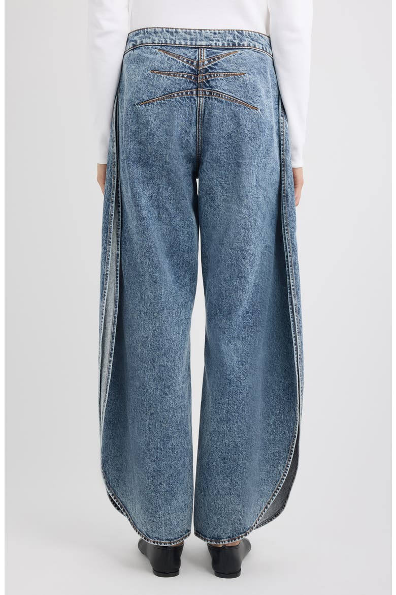 Petal Leg Jeans, Alternate, color, BLEU NEIGE