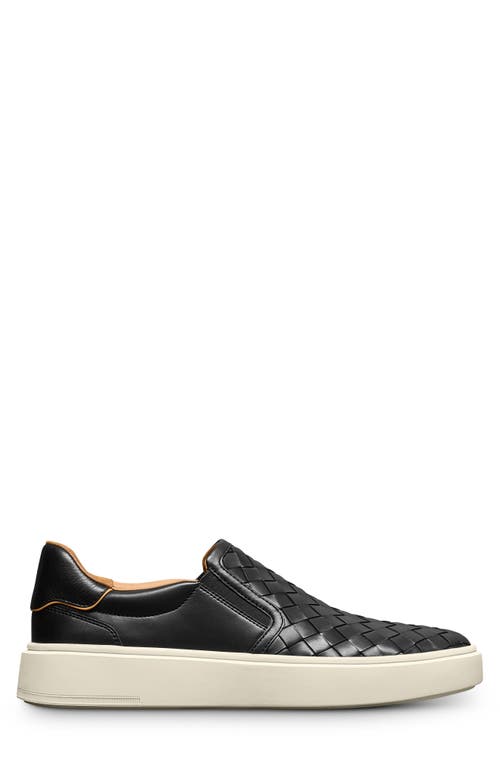 Allen Edmonds Oliver Woven Slip-on Sneaker In Black