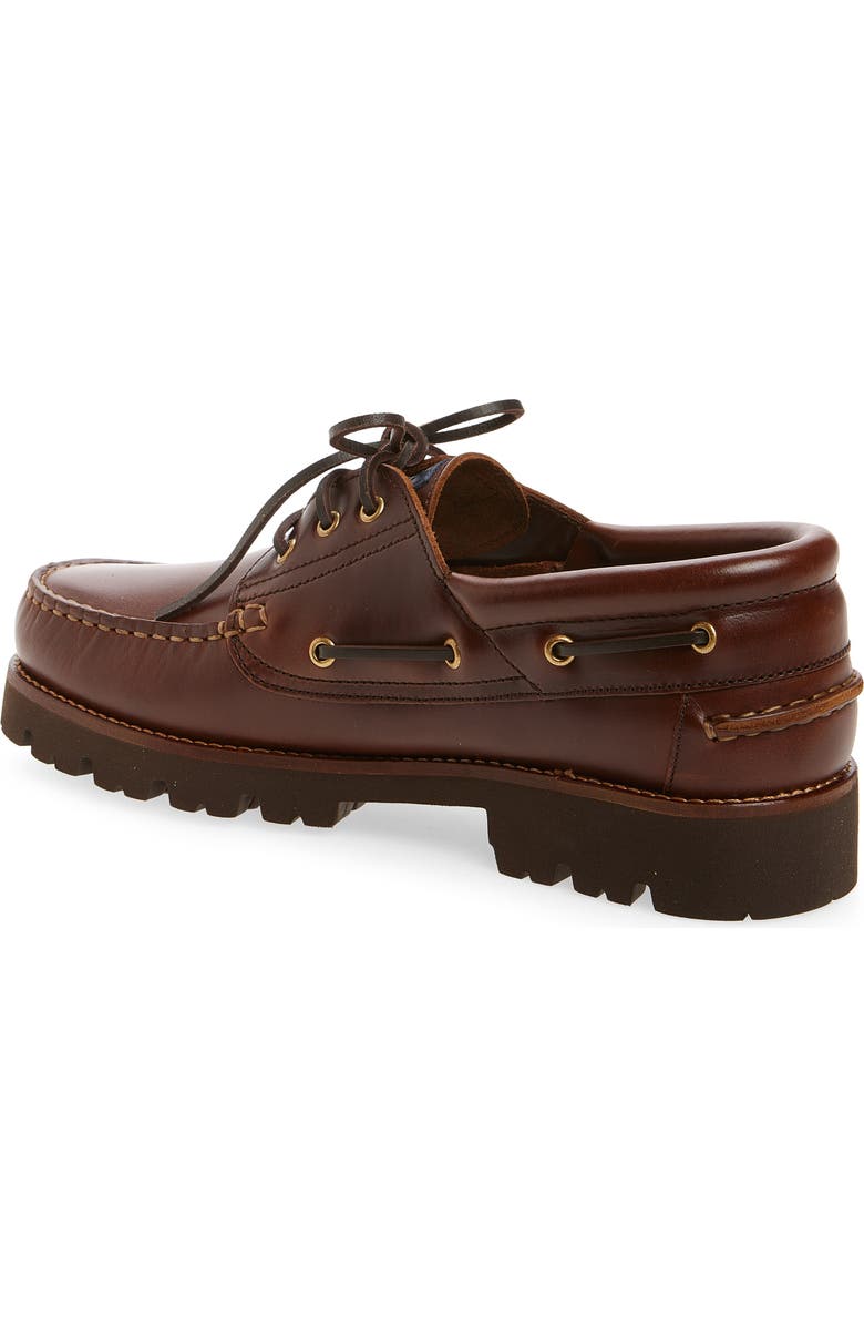 Fluchos Richfield Lug Sole Boat Shoe, Alternate, color, Chestnut