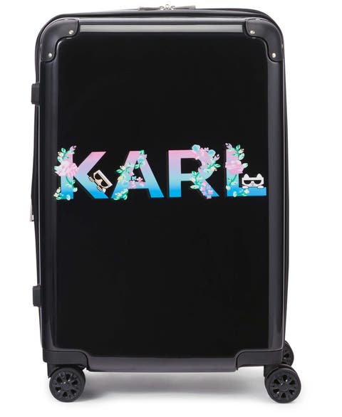 Karl Flowers Upright Suitcase