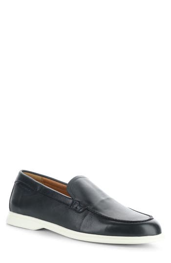 Ambitious Moc Toe Slip-on In Navy Leather