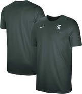 Nike Men's Nike  Green Michigan State Spartans Sideline Coaches Performance Top