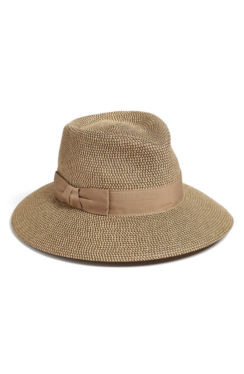 Eric Javits Phoenix Packable Straw Fedora Sun Hat, Main, color,