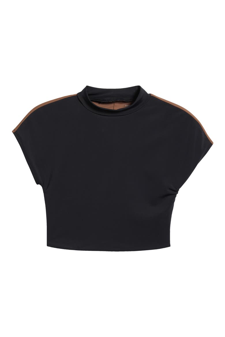 GNO Crop Open Back T-Shirt, Alternate, color, BLACK
