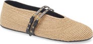 Alaïa Raffia Ballerina Flat