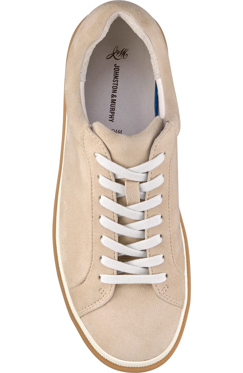 Johnston & Murphy Ashley Sneaker, Alternate, color, Sand Kid Suede