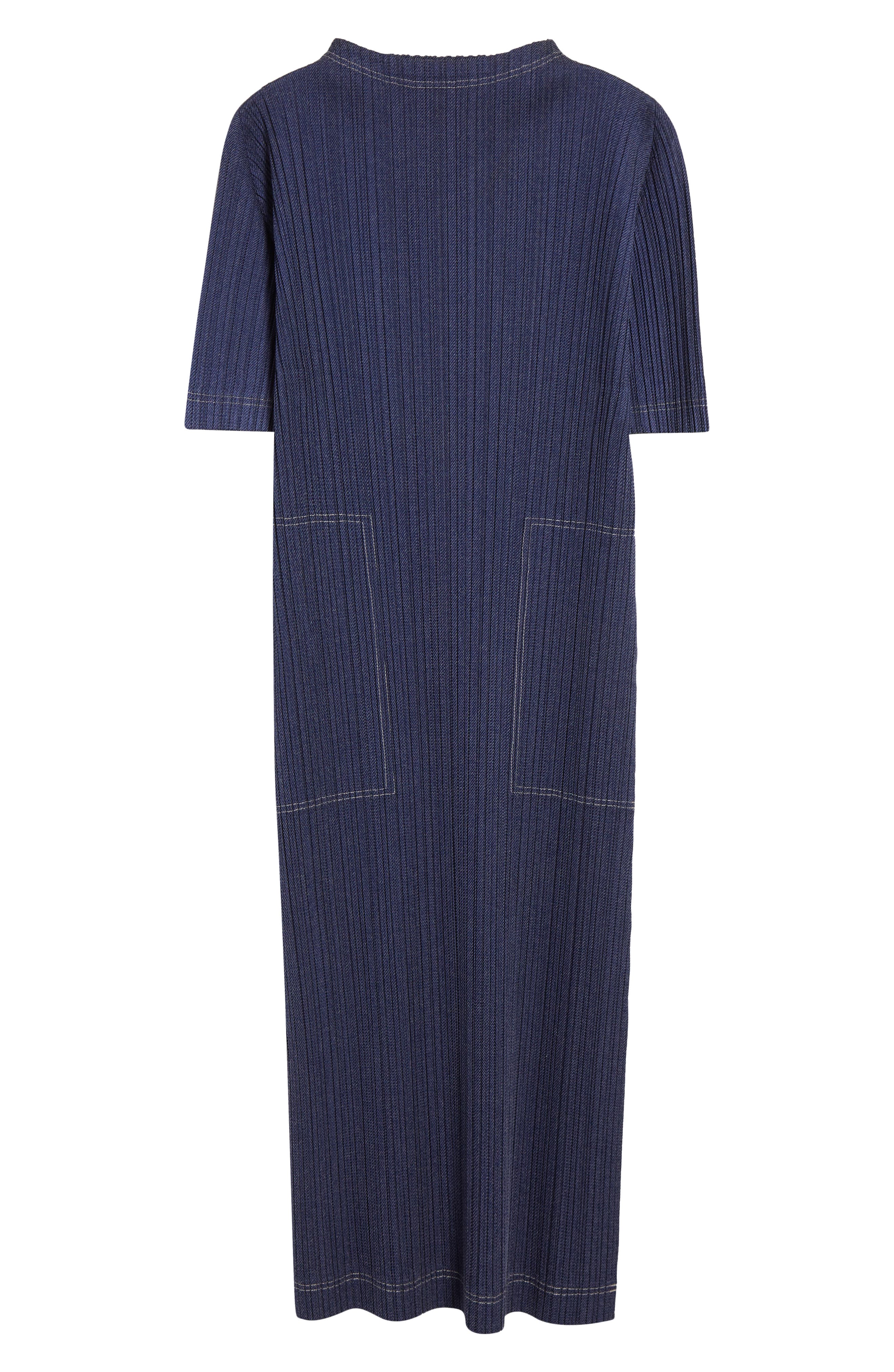 Trompe l'Oeil Pleated Midi Dress (Women) | Nordstrom
