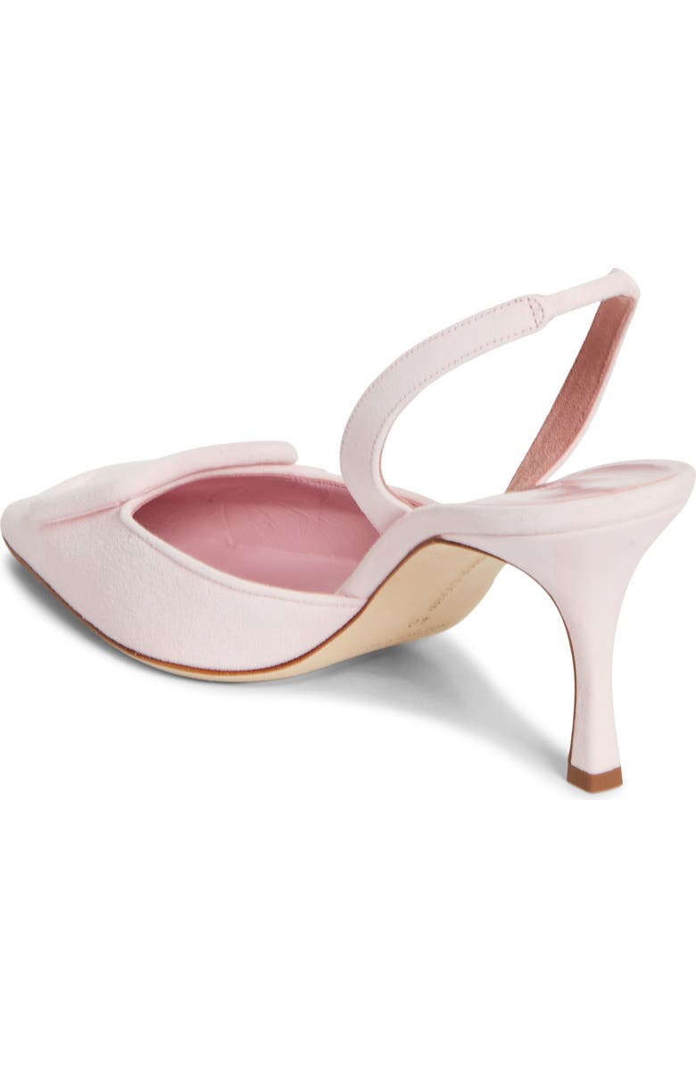 Manolo Blahnik Maysli Buckle Slingback Pump, Alternate, color, Light Pink