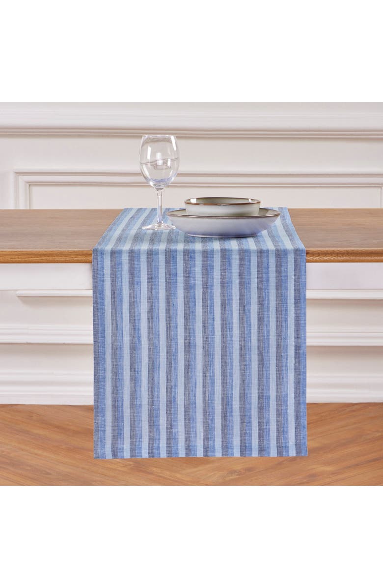 Solino Home Linen Table Runner for Dining Table, Holiday and Everyday Table Decor - Bistro, Main, color,