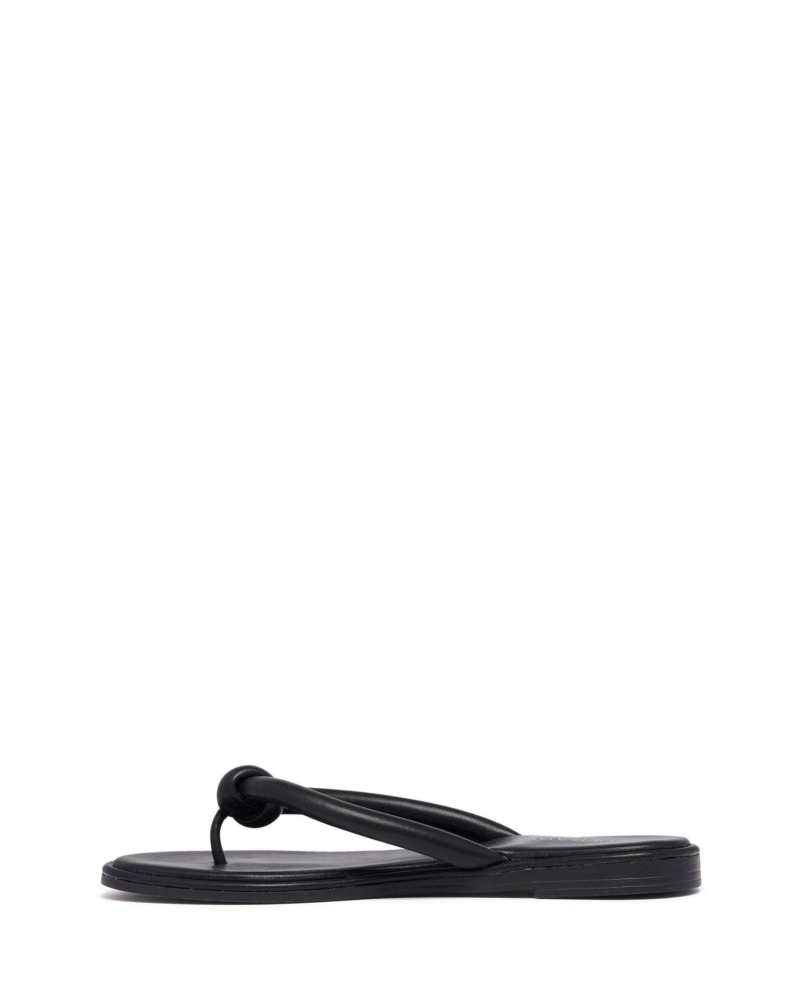 Tyana Open Round Toe Sandal, Alternate, color, Black Pu