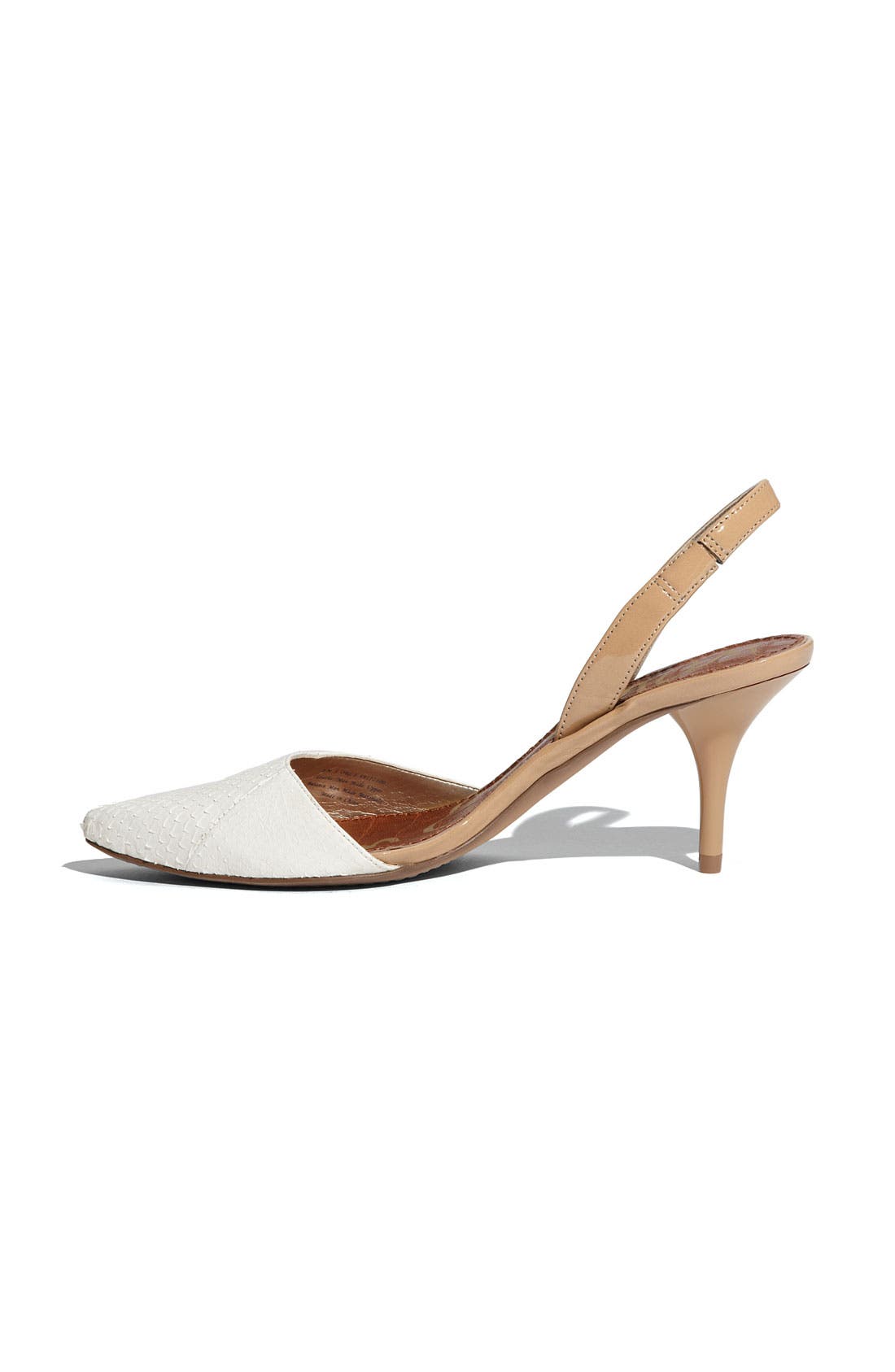 'Orly' Slingback Pump, Alternate, color, WHITE