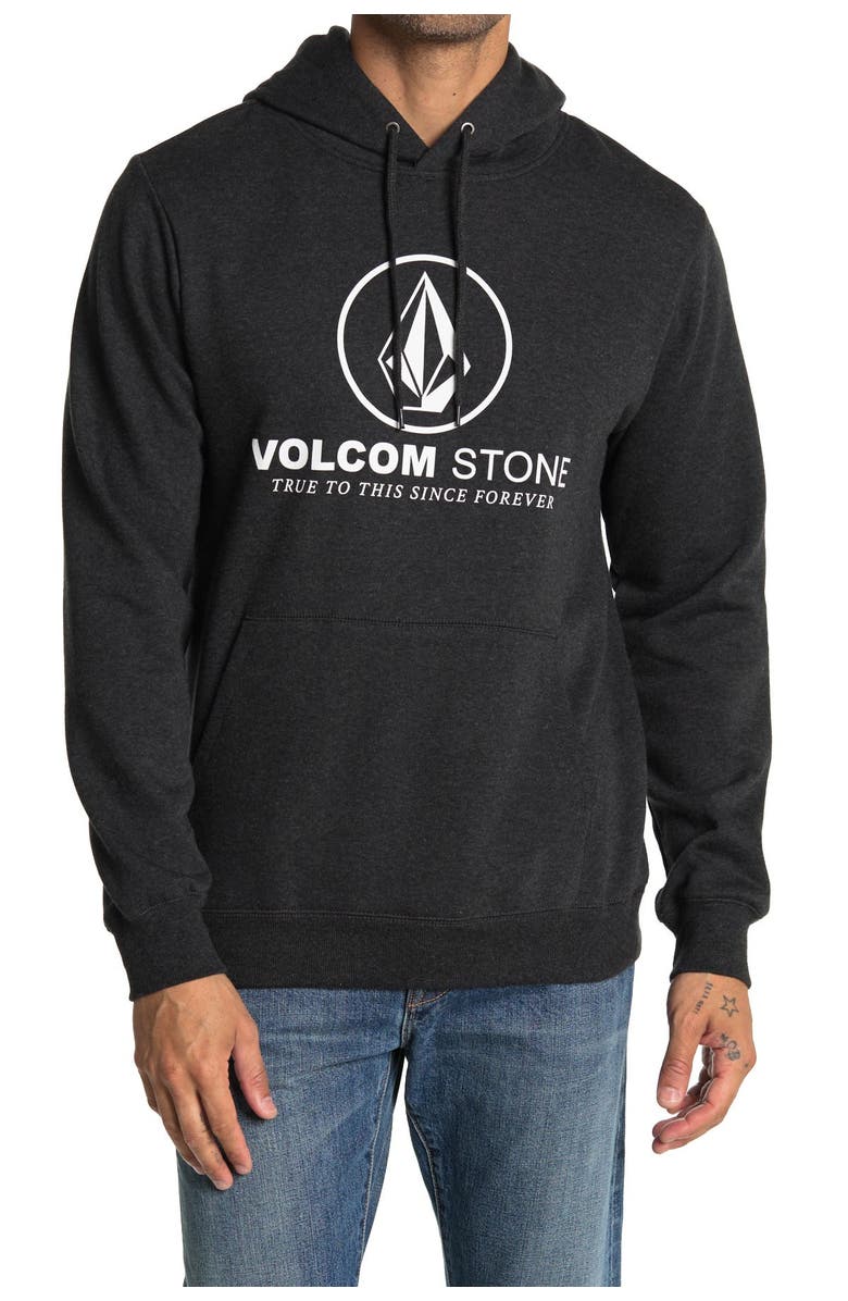 Volcom Round One 3 Pullover Fleece Hoodie, Main, color, 