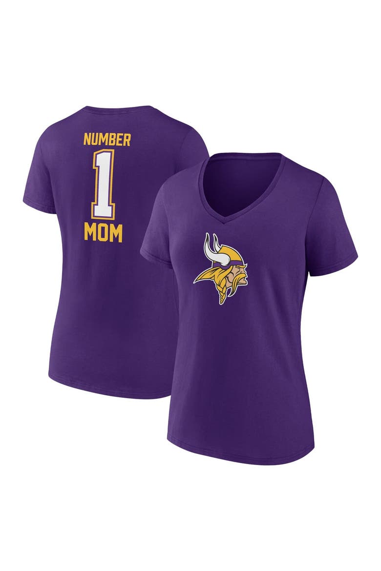 Women's Fanatics Branded Purple Minnesota Vikings Mother's Day V-Neck T-Shirt, Alternate, color, Purple