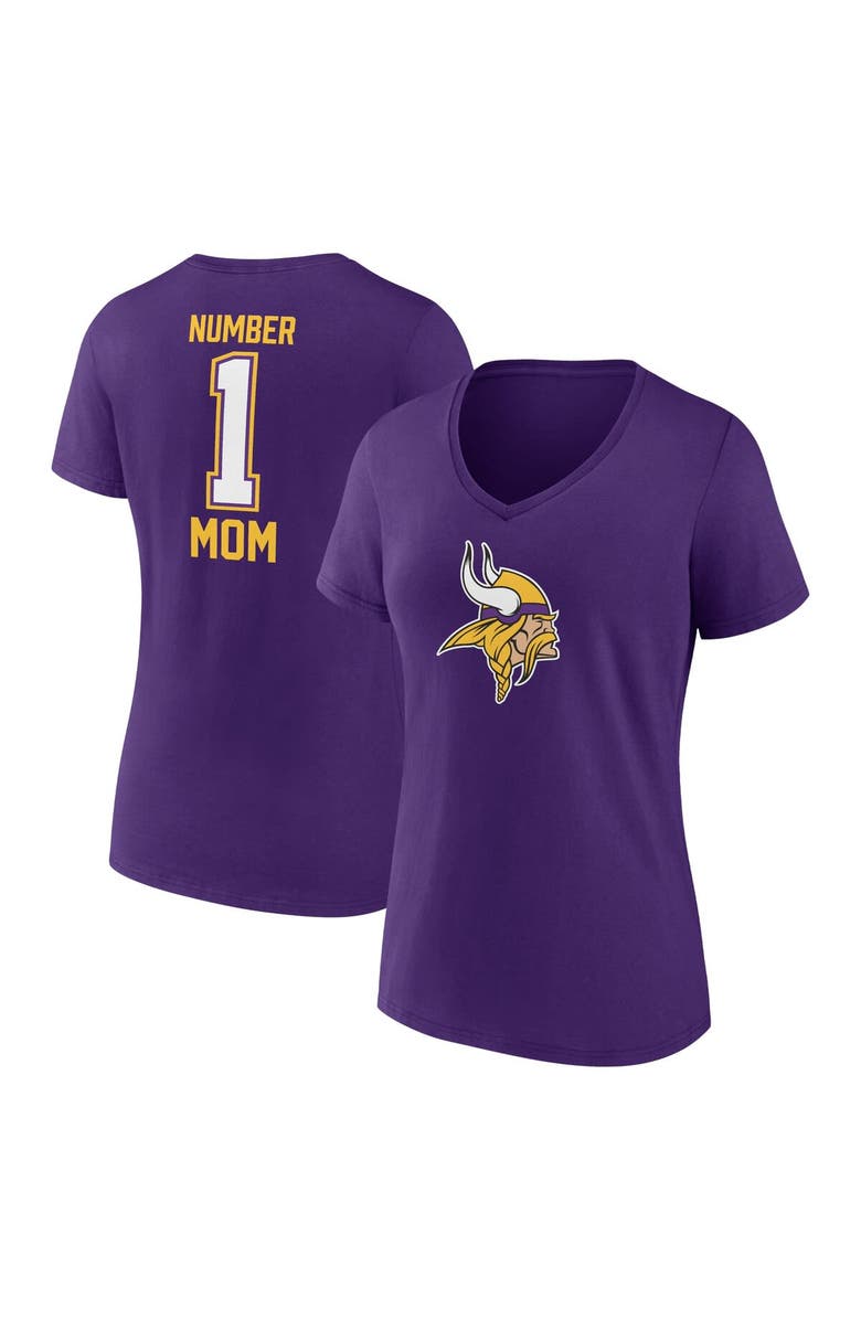FANATICS Women's Fanatics Branded Purple Minnesota Vikings Mother's Day V-Neck T-Shirt, Alternate, color, Purple