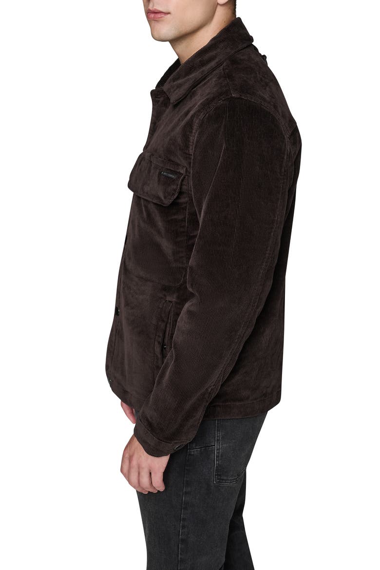 Corduroy Shirt Jacket, Alternate, color, BROWN