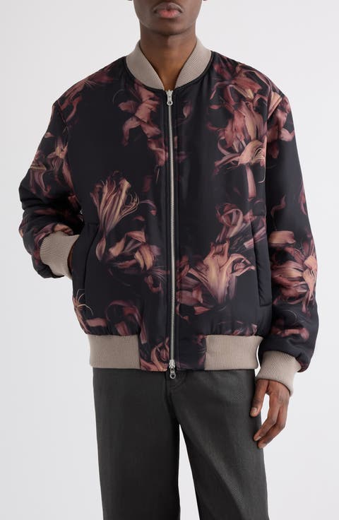 Volker Floral Reversible Satin Bomber Jacket