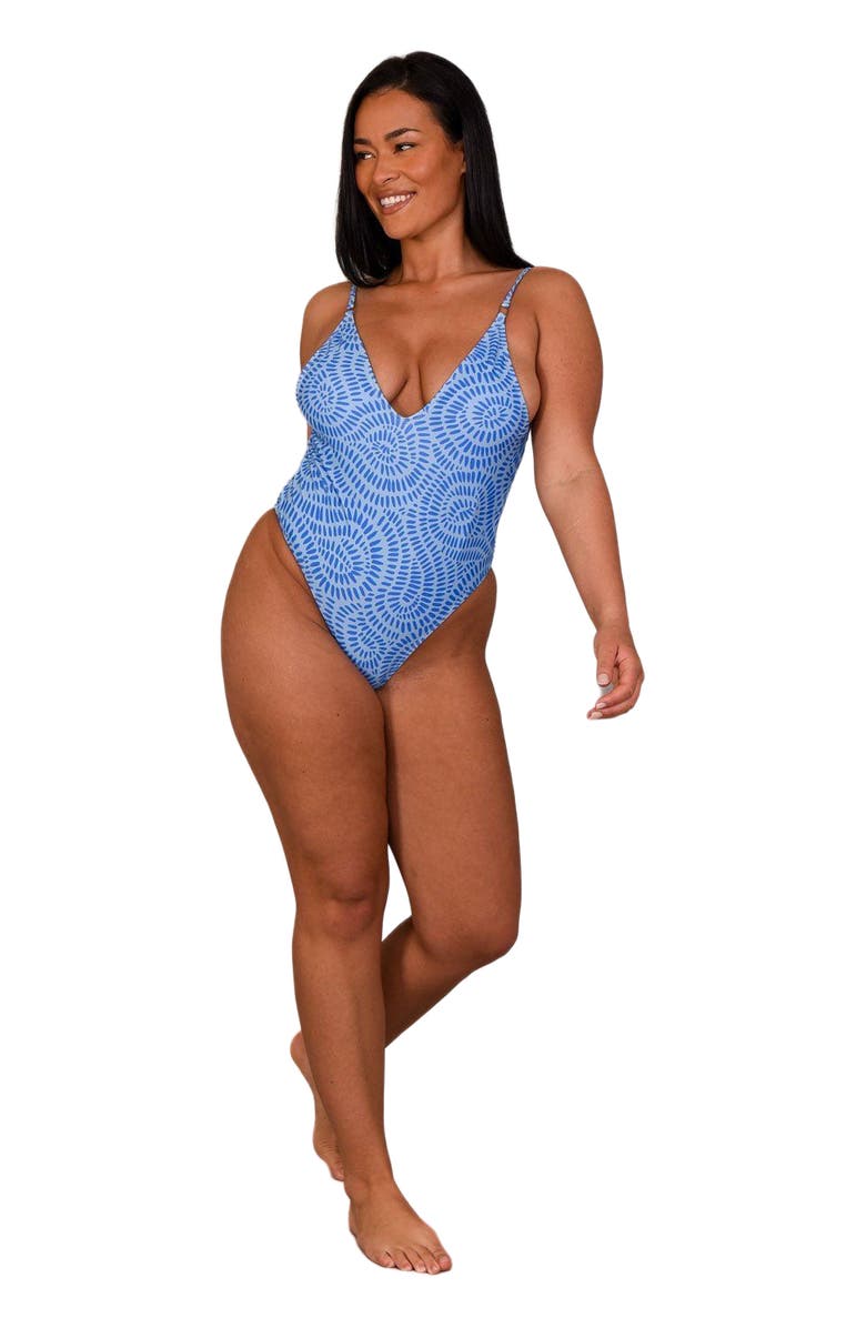 OOSC Moroccan Dream Women's Swim Suit, Alternate, color, Blue