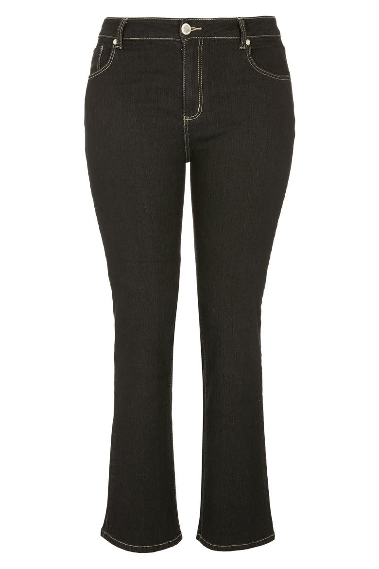 Regular Fit Bootcut Jeans, Alternate, color, BLACK
