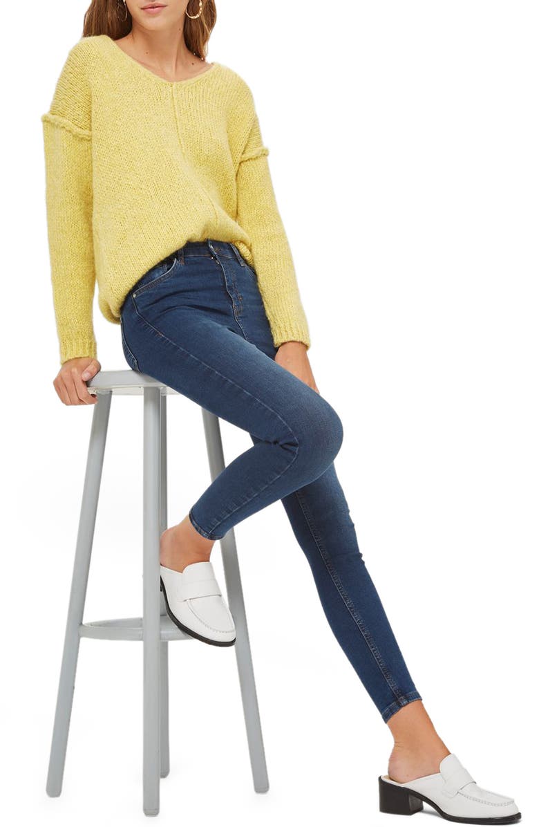 Topshop Jamie High Rise Ankle Skinny Jeans, Main, color,