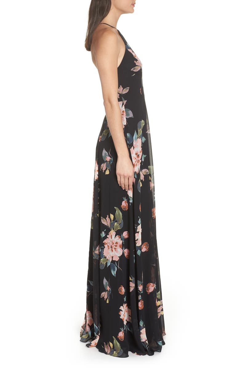 Jenny Yoo Collection Kayla Ohana Print Gown, Alternate, color,