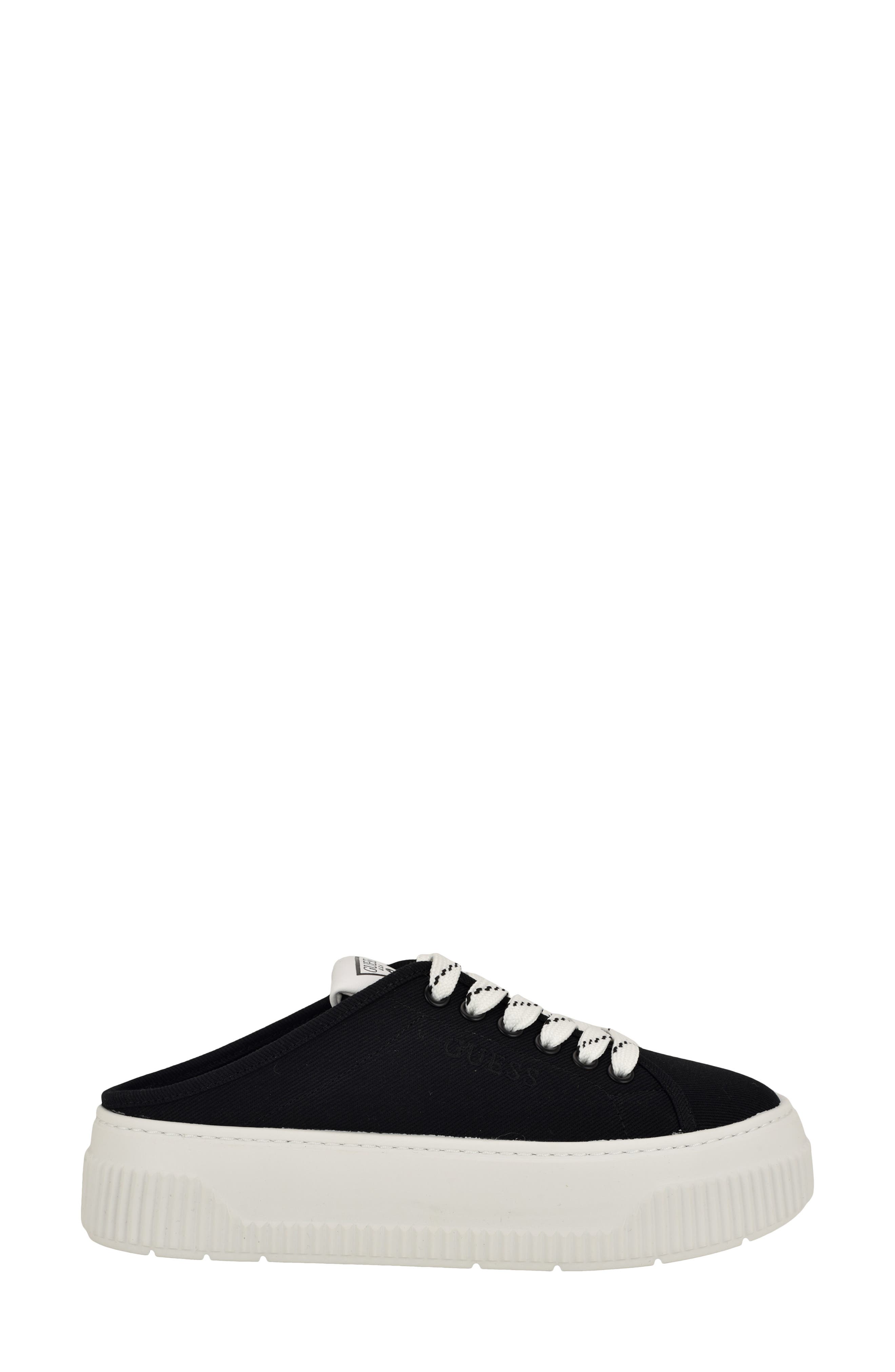 GUESS Nudge Platform Slip-On Sneaker, Alternate, color, Black
