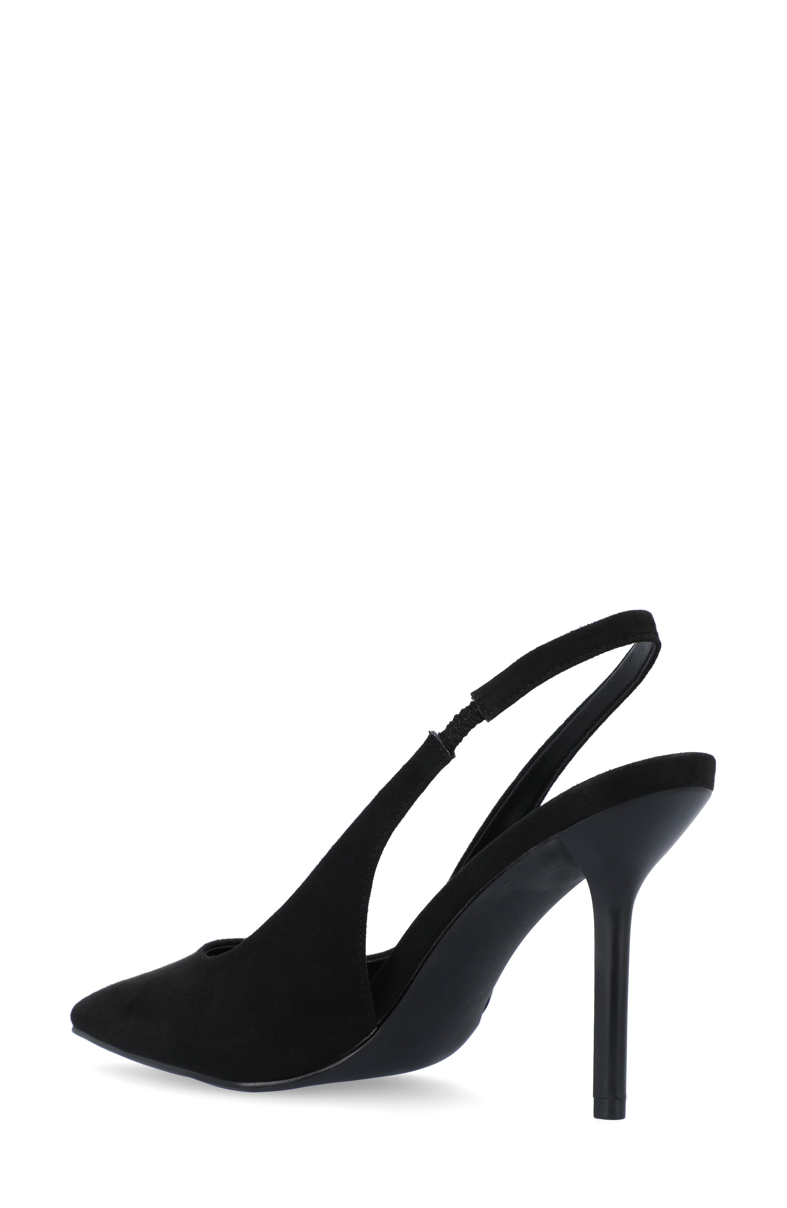 Journee Collection Elenney Slingback Pump - Wide Width, Alternate, color, Black