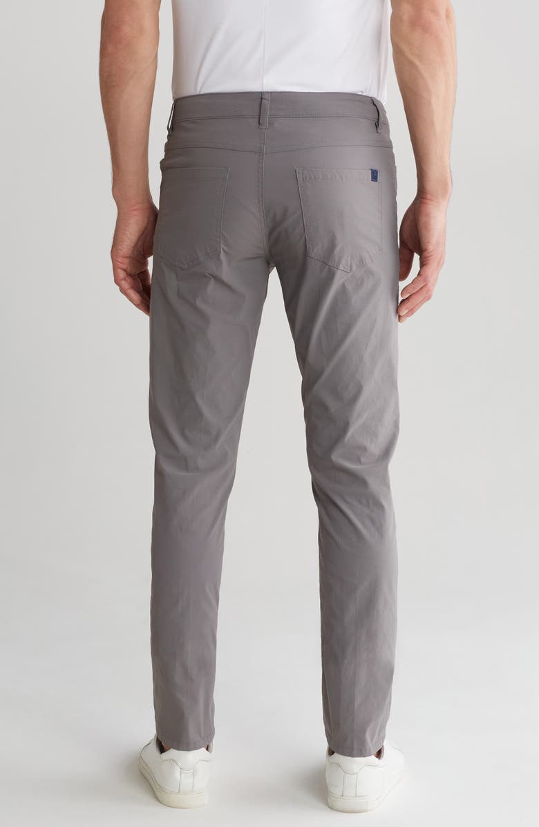 Vintage 1946 Flat Front Slim Leg Performance Twill Pants, Alternate, color, Grey