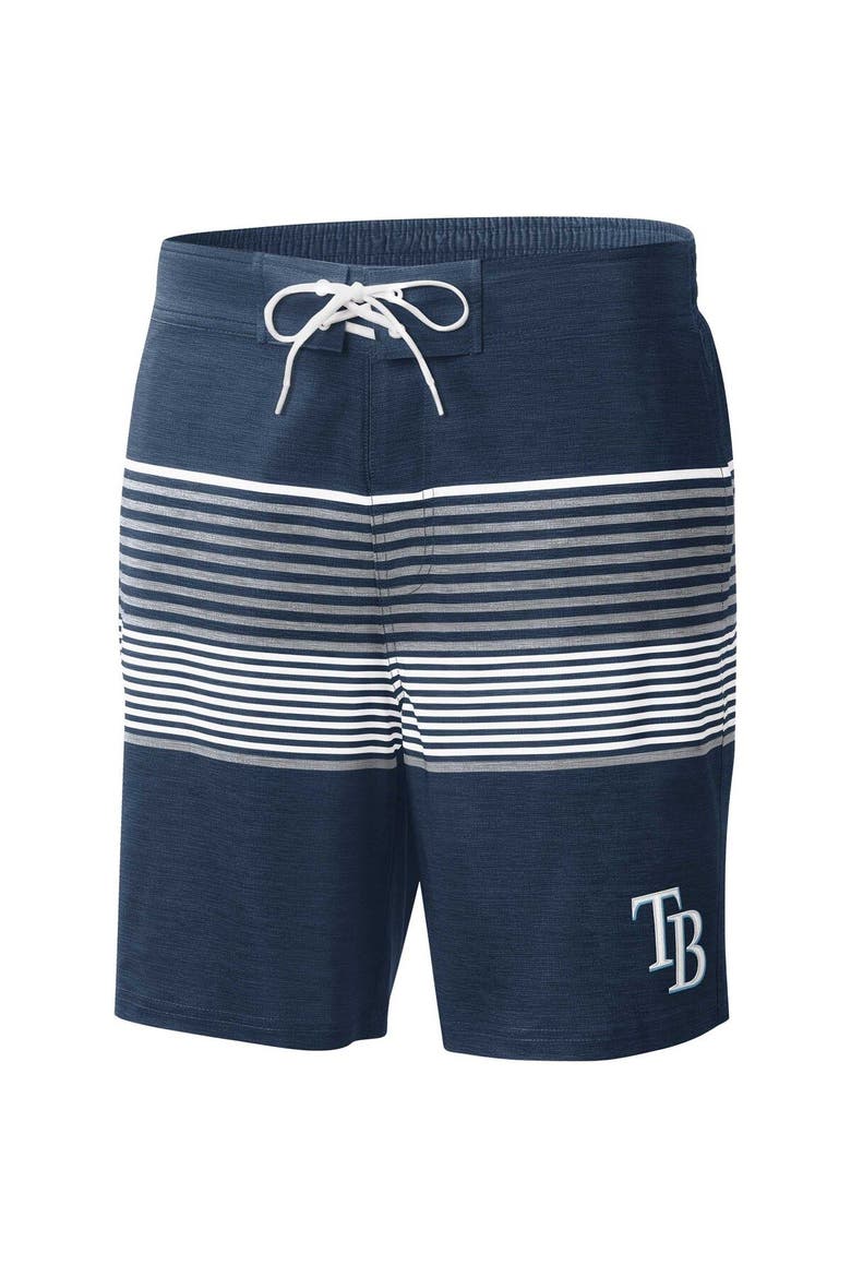 Men's G-III Sports by Carl Banks  Navy Tampa Bay Rays Coastline Volley Swim Shorts, Alternate, color, Navy