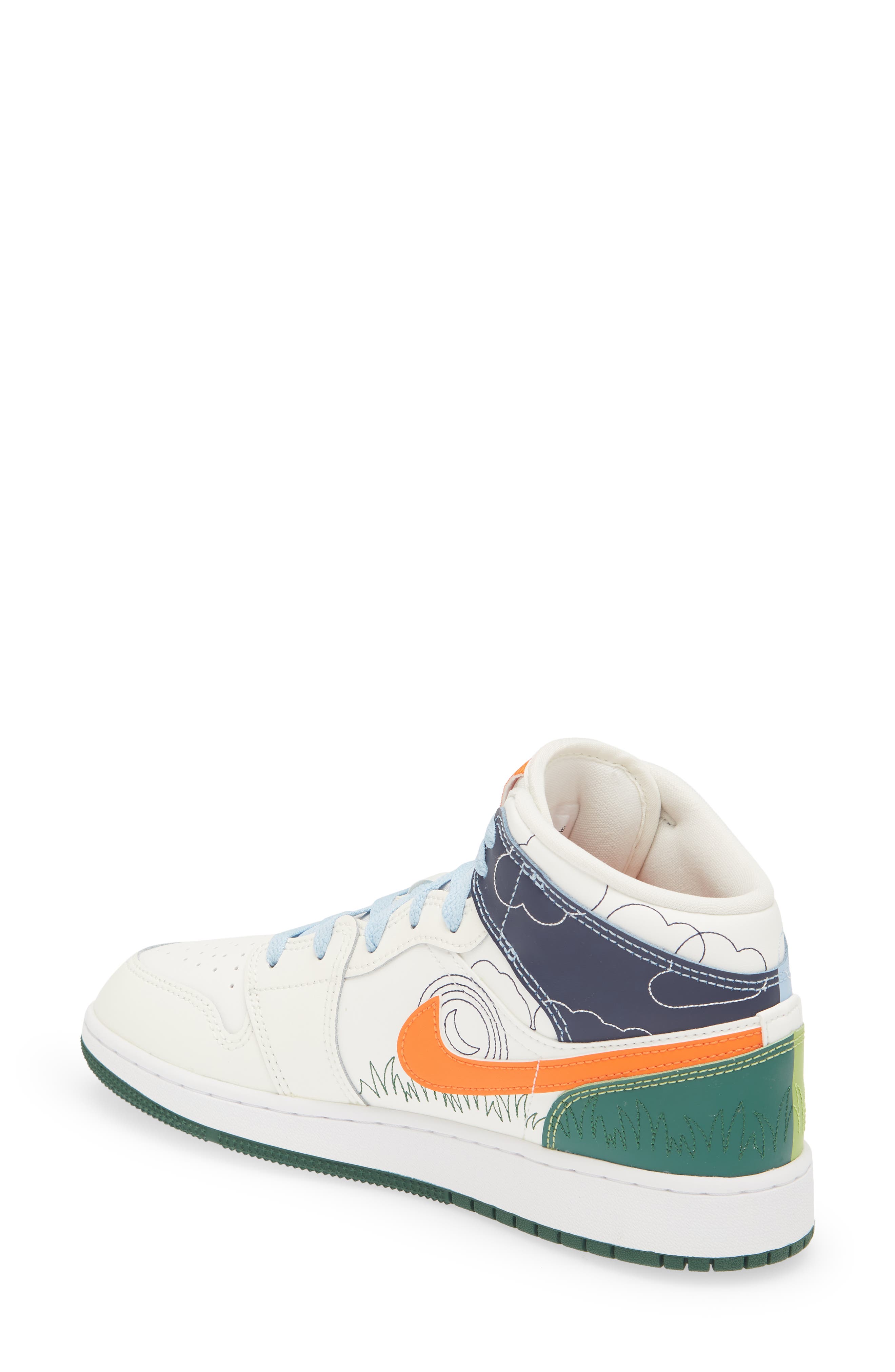 Jordan Kids' Air Jordan 1 Mid SE Basketball Sneaker, Alternate, color, 