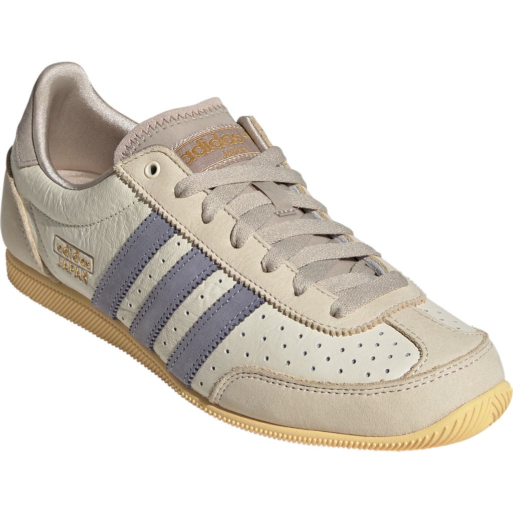 Adidas Originals Adidas Japan Low Top Sneaker In Cream White/violet/beige