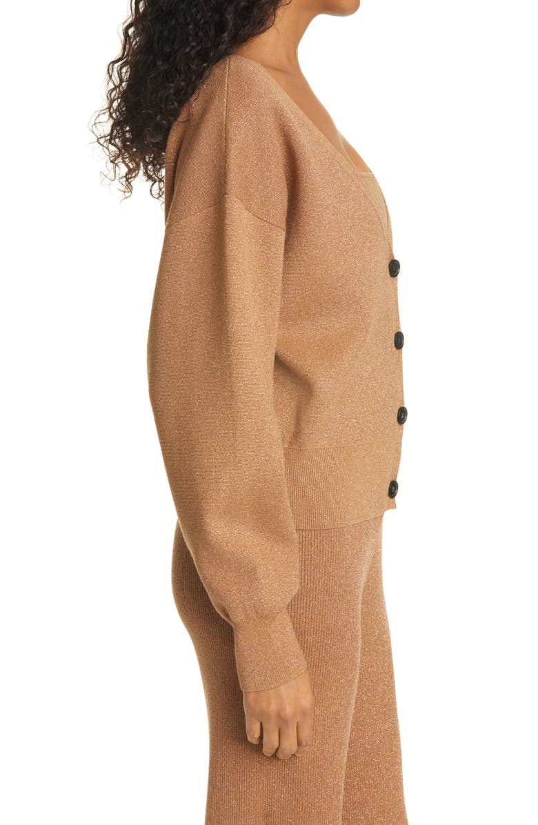 A.L.C. Peters II Metallic Cardigan, Alternate, color,