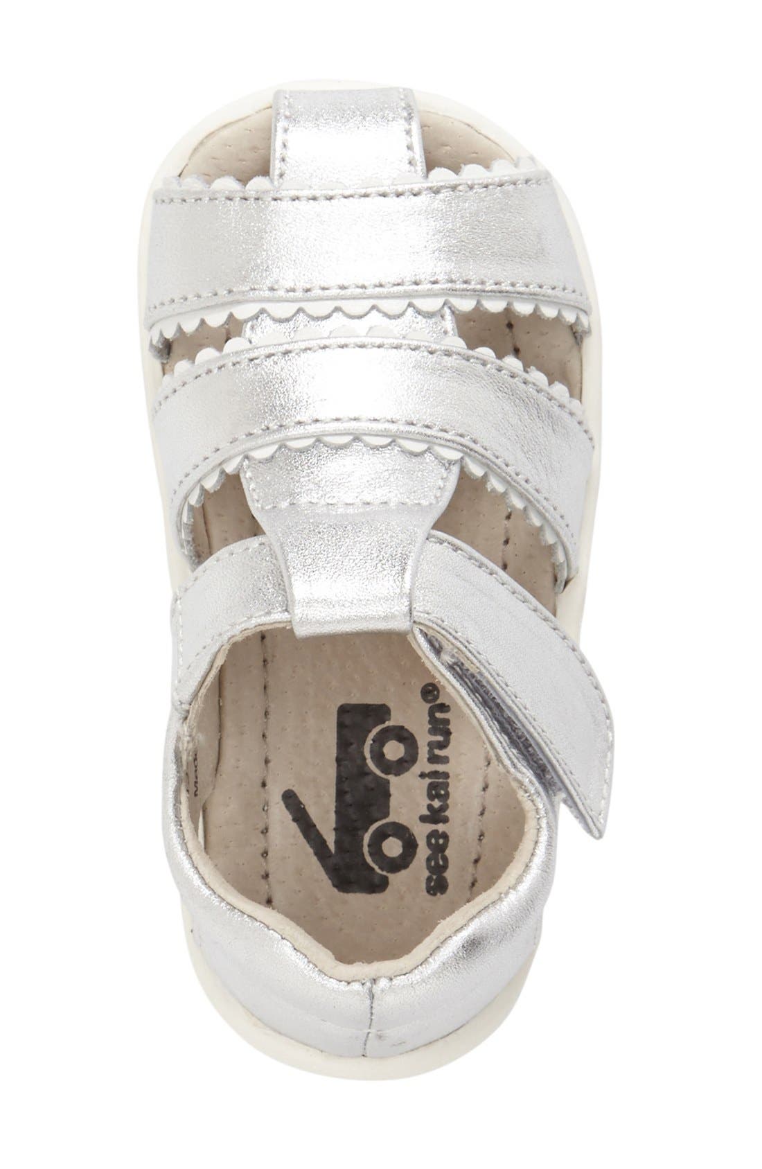 See Kai Run 'Gloria II' Leather Fisherman Sandal, Alternate, color, 