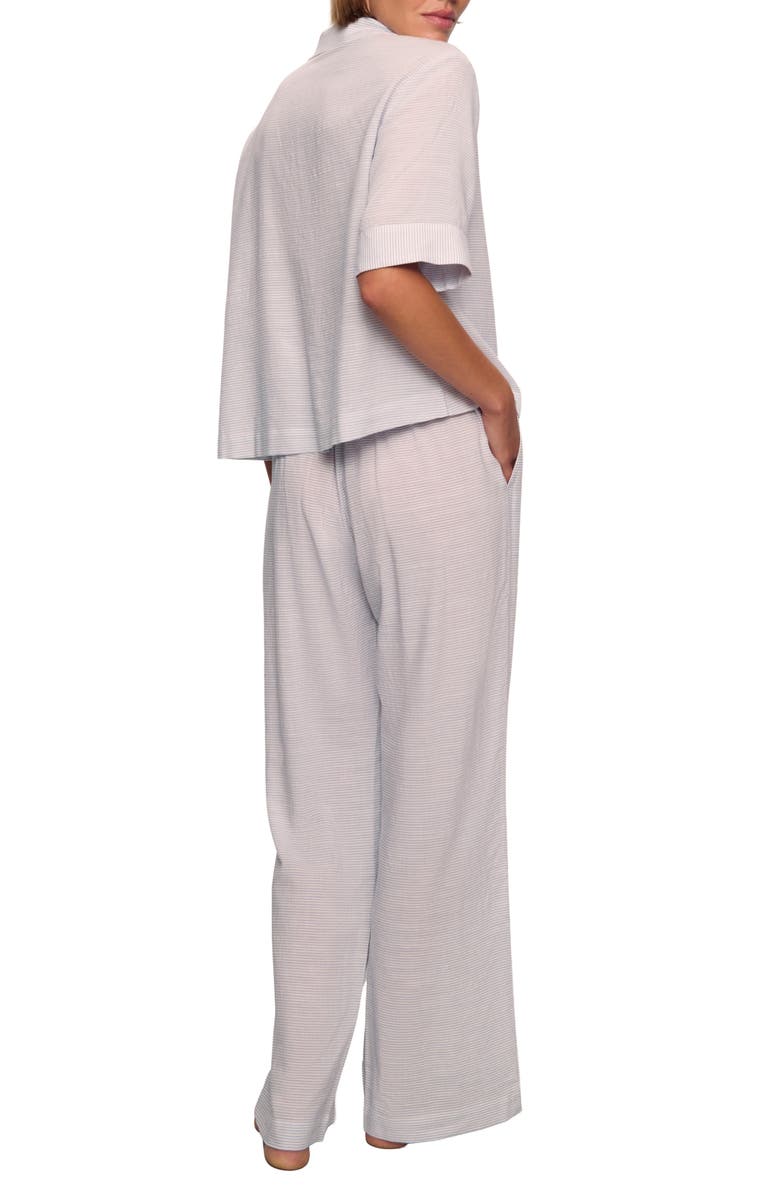 Eberjey Nautico Stripe Pajamas, Alternate, color, Feeder Stripes / Peppercorn