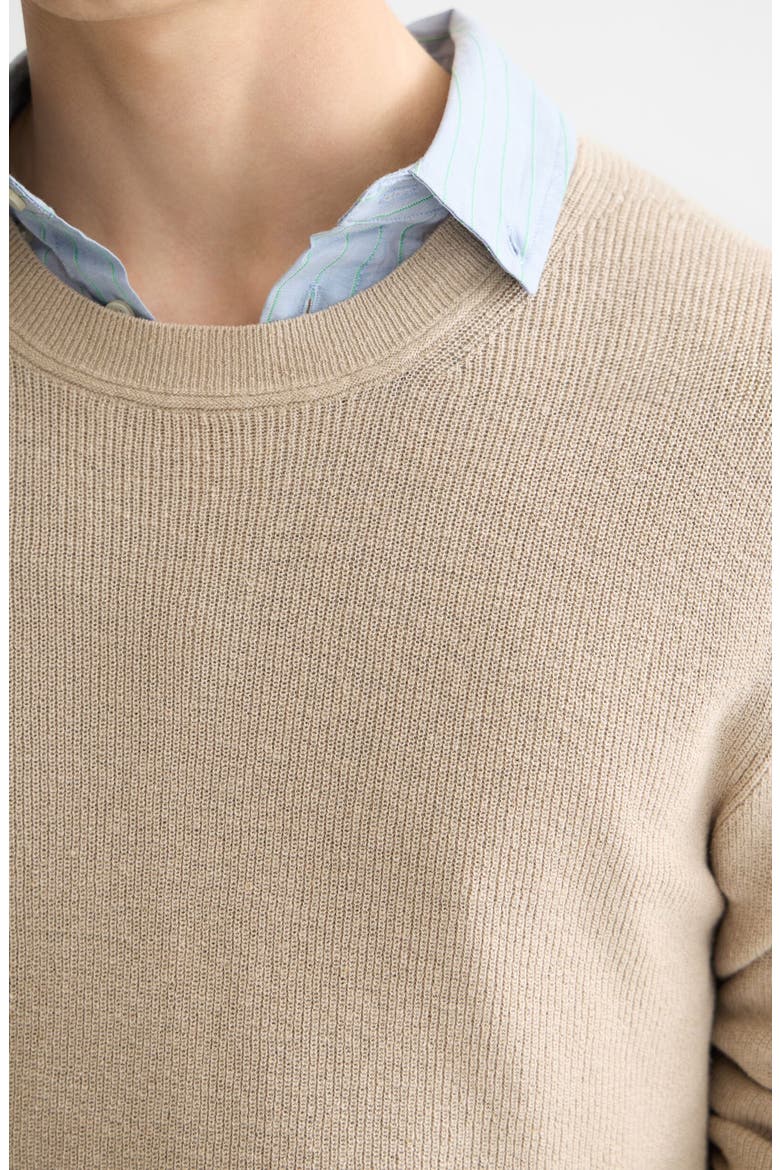 Linen & Cotton Sweater, Alternate, color, PLAZA TAUPE
