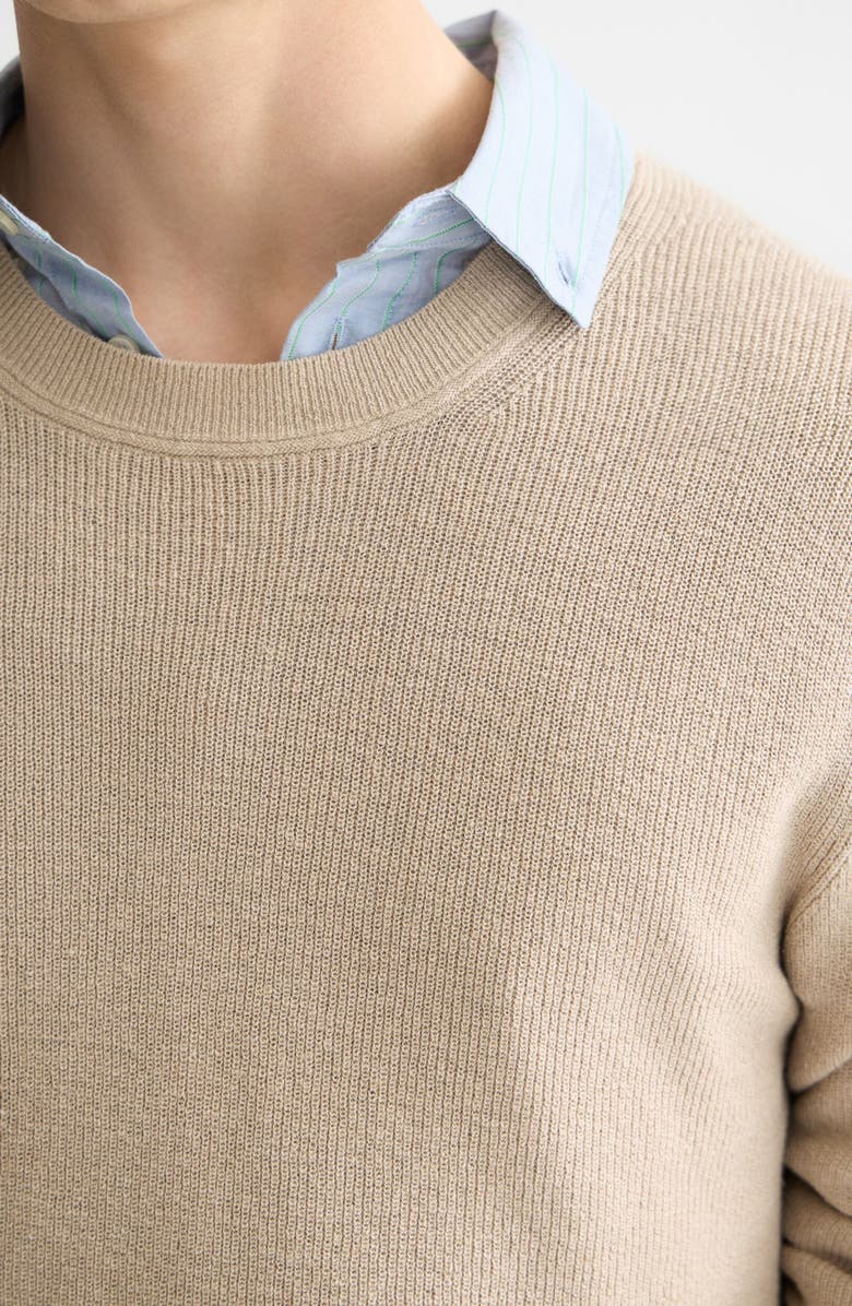 Scotch & Soda Linen & Cotton Sweater, Alternate, color, Plaza Taupe