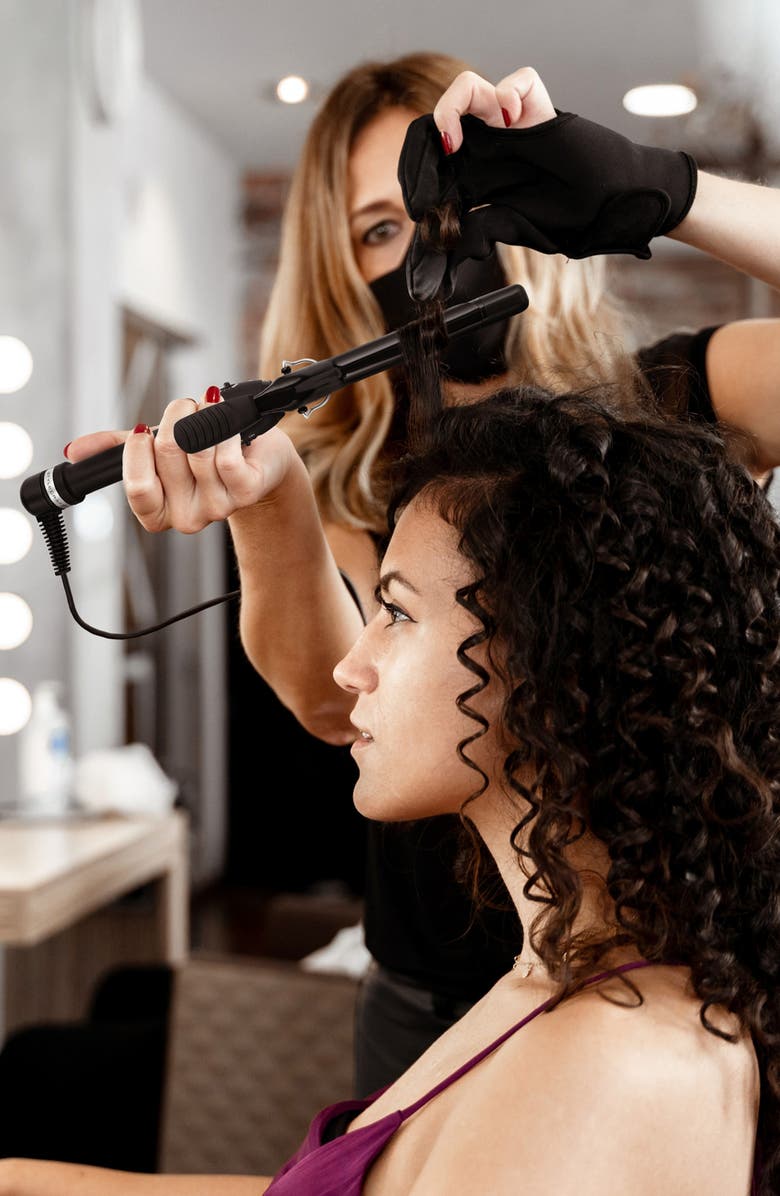 STYLECRAFT Stay-Temp Black Gold Professional Curling Iron 3/4 Inch, Alternate, color,