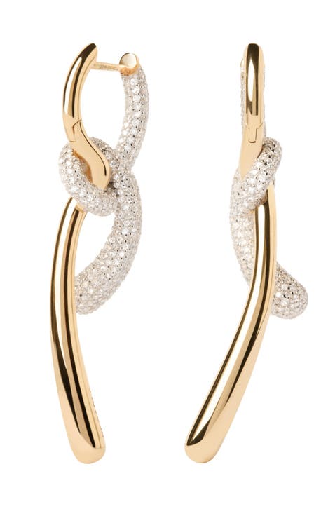 Pave Twist Hoops
